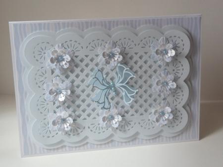 Fab Frame E Topper with Pretty Detailed Cut Out by Anna Stretton