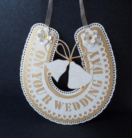 Bridal Horseshoe with Wedding Bells multi formats by Anna Stretton