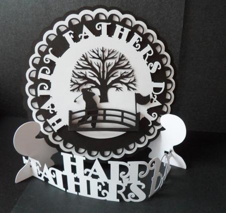 Fathers Day Golf Platestand & Box by Anna Stretton