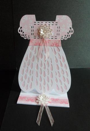 Babys Dress Easel Card  by Anna Stretton