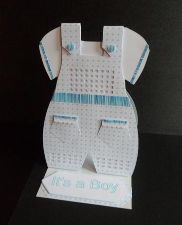 Baby Boys Outfit Easel Card  Featured Gallery Photo