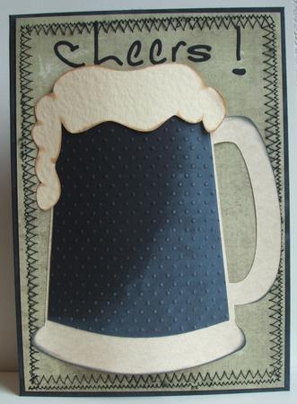 Beer Mug - Cheers Dad by Anna Stretton
