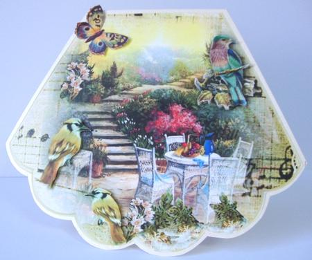 In the Morning Iced Lemonade in the Garden Rocker by Annatjie van Wyk