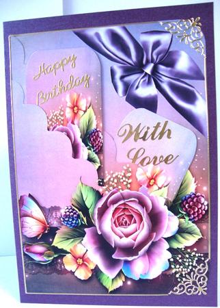 English Rose Quick Card by Annatjie van Wyk