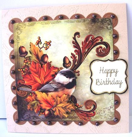 A Chickadee in Autumn Mini Kit by Annatjie van Wyk