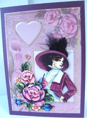 1950s Lady with Flowers by Annatjie van Wyk