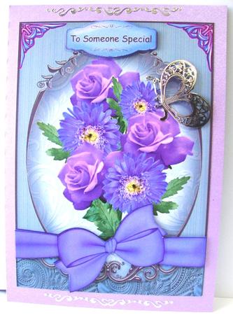 Beautiful Lilac Roses and Asters. by Annatjie van Wyk