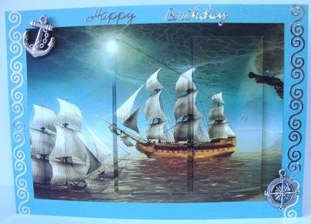 Pirate Ship Quick Card by Annatjie van Wyk