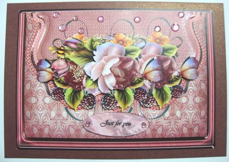 Envelop English Roses 2 by Annatjie van Wyk