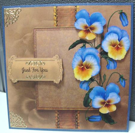 Pansies Just for You Mini Kit by Annatjie van Wyk