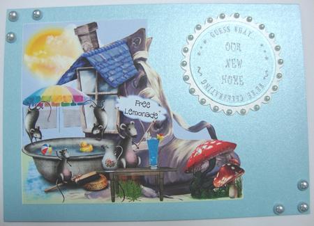 New House Party Time Over the Edge Topper & Insert by Annatjie van Wyk