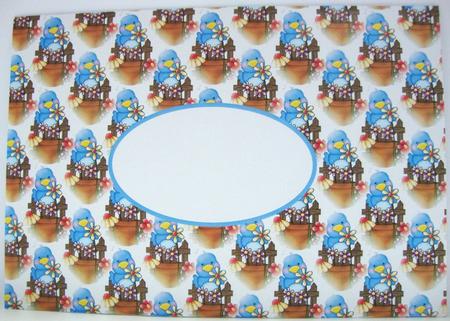 Blue Bird Backing Sheet by Annatjie van Wyk