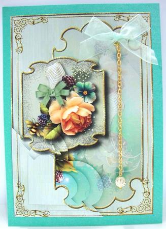 Majestic Bumble Bee Rose Corner Stacker Topper 2 by Annatjie van Wyk