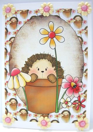 Cute Hedgehog Topper(n) by Annatjie van Wyk