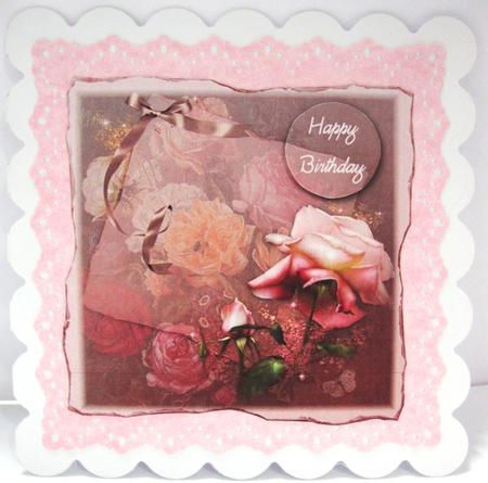 Beautiful Vintage Floral in Pink by Annatjie van Wyk