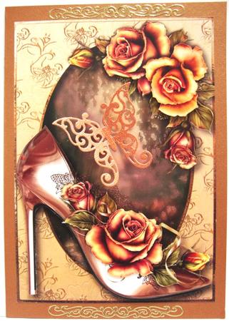 Copper Stiletto & Autumn Roses by Annatjie van Wyk