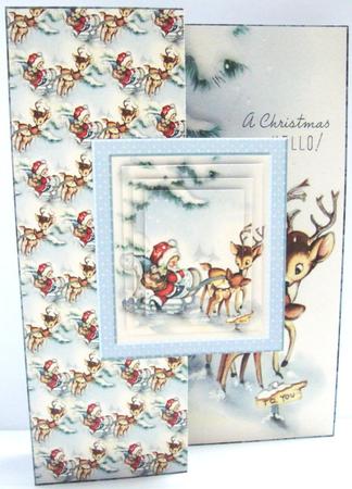 Santa is a Sleep No Hole Fold Back Card by Annatjie van Wyk
