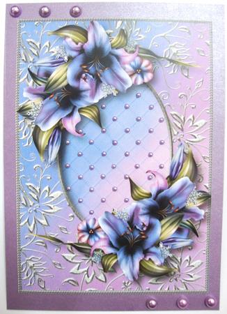 Wynter Lilies on a Fancy Silver Frame by Annatjie van Wyk