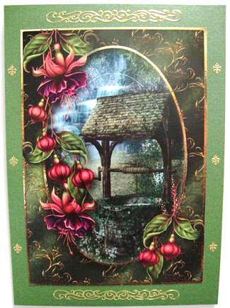 Fuschia Wishing Well Pyramid Topper by Annatjie van Wyk