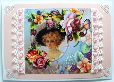 English Rose Cameo Edwardian Lady Mini Kit by Annatjie van Wyk