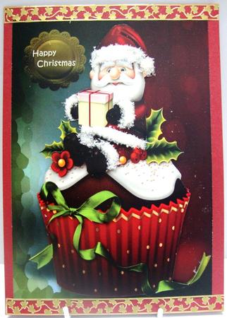 Cupcake Santa Quick Card by Annatjie van Wyk