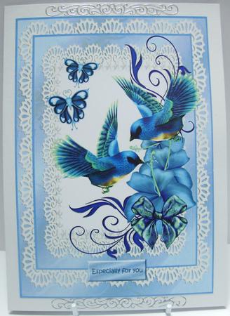 Oriental Birds & Butterflies Topper & Insert by Annatjie van Wyk