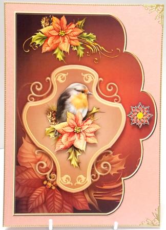 Christmas Charisma Scallop Card Front with Step by Step by Annatjie van Wyk