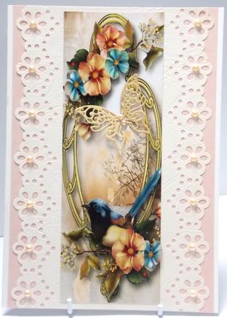 Large Dl Summer Garden & Golden Frame by Annatjie van Wyk