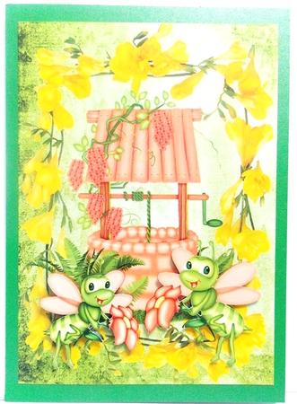 Wishing Well with Cute Little Bugs by Annatjie van Wyk