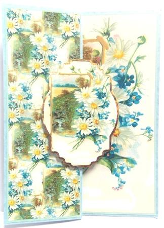 Stream Down the Hill Side Fold Back Card by Annatjie van Wyk