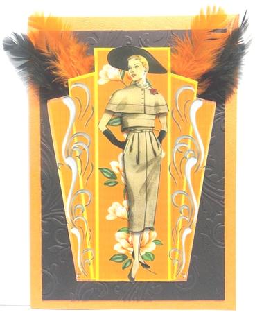 Lovely Art Decko Lady by Annatjie van Wyk