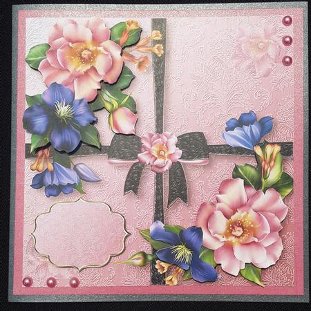 Summer Blooms with Ribbons & Bow by Annatjie van Wyk
