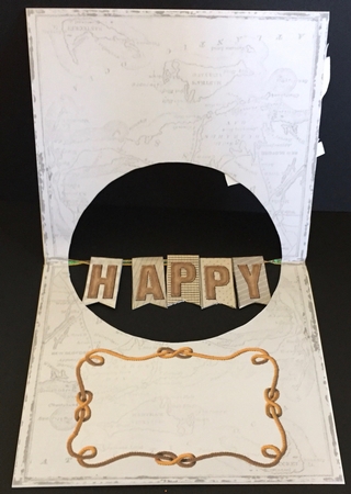 Boat Anchor Birthday Bunting Card by Anne Sutherland