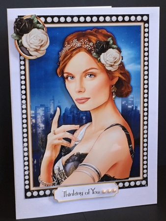 Art Deco Lady Athena Black by Anne Sutherland