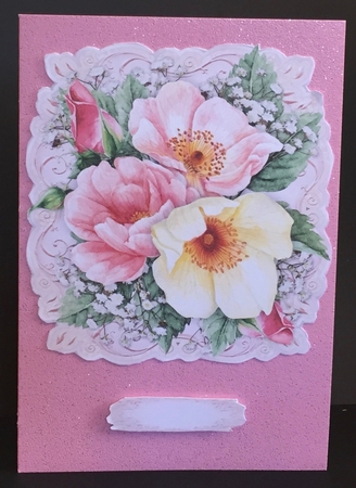 Wild Roses and Babys Breath by Anne Sutherland