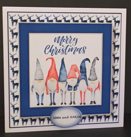 Scandi Christmas Elves 8x8 by Anne Sutherland