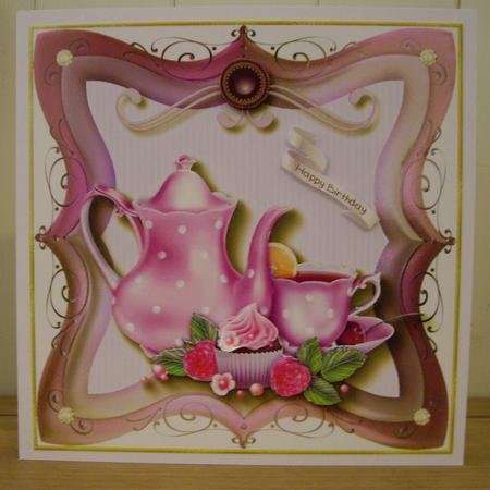 Berry-licious Tea Card Topper 3 by Anne Sutherland