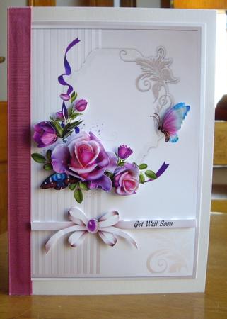 Floral Pink Roses by Anne Sutherland