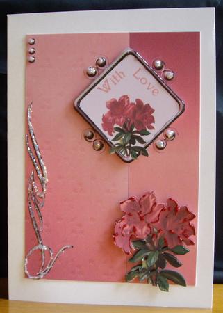 Red Lilies with Flourish by Anne Sutherland