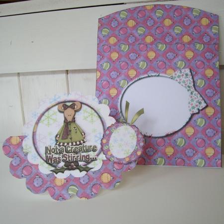Not a Creature Was Stirring Over the Edge Card & Envelope by Anne Sutherland