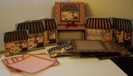 3D Top Drawer Sweet Treats Shops Notelet Cards Bumper Kit by Anne Sutherland