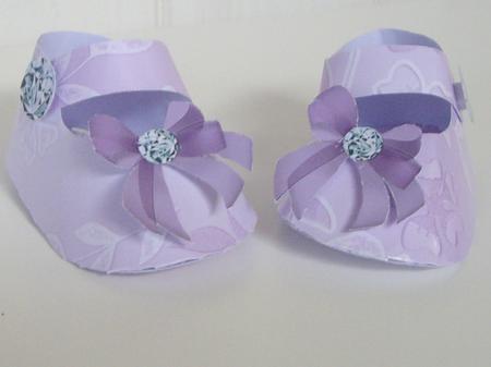Lilac Baby Shoes by Anne Sutherland