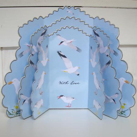 Triple Layer Gatefold - Sea Birds by Anne Sutherland