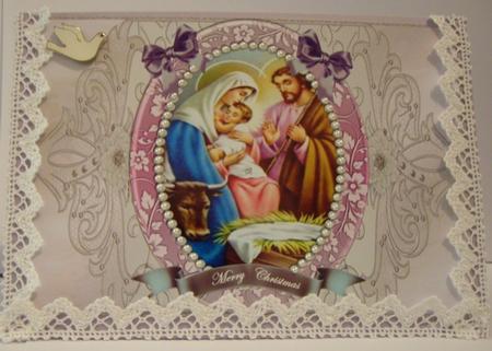 Nativity in Pastel Color by Anne Sutherland