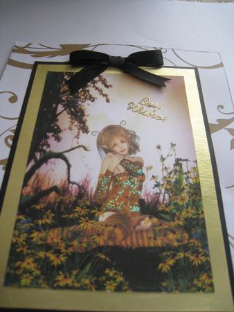 Taking a Break Fairy A4 Card Front by Anne Coffey