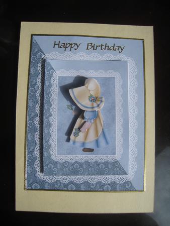Bonnet Sue in Blue by Anne Coffey