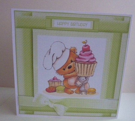 Cute Critters Birthday Topper # 4 by Anne Jackson