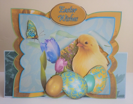 Triangle Base Mini Kit - Easter Chick Wishes # 15 by Anne Jackson