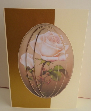 Elongated Oval Stacker - Roseberry Roses by Anne Jackson