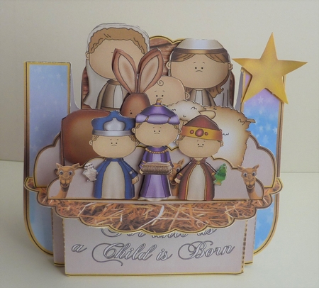 For Unto Us a Child is Born  - Shelf Card by Anne Jackson